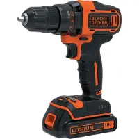 Black & Decker BDCDD186K-QW Coffret de Perceuse-visseuse 18 V sans fil avec chargeur/batterie 1,5 Ah