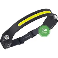 Travelhawk Hoofdlamp - Hoofdlamp LED oplaadbaar - Hoofdlampen - Hoofdlamp Oplaadbaar - reedstraler 230° met Bewegingssensor Koplamp - 350 lumen - 150 meter bereik - Verstelbaar