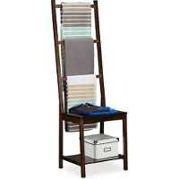 Relaxdays Handdoekhouders + handdoekhaken, Handdoekhouder ladder