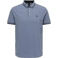 Only & Sons Shirt 'ONSFletcher' duifblauw / zwart