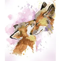Diamond Dotz Fox Bliss - Diamond Painting - 8.974 Dotz - 50x42 cm