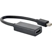 Gembird 4K Mini DisplayPort naar HDMI adapterkabel, 15 cm, zwart
