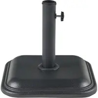 Casa.pro Parasolstandaard 'Biccari', beton, 35x35x4,5 cm, vierkant, 11 kg, zwart