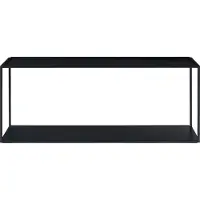 En.casa Wandrek Notodden met 2 planken 90x25x35 cm staal zwart []