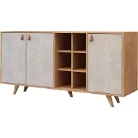 Hannah Home Troosten - Consoletafel - Witte eik - 140 x 89 x 40 cm