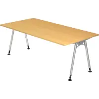 Hjh OFFICE PRO ATOS 2E S - Beuken 200 x 100 Tafelhoogte I In hoogte verstelbaar