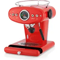Illy X1 Anniversary Koffiemachine – ESE Pads & Gemalen Koffie – Rood - Iconisch Design – Met Stoompijp