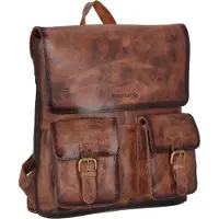 Greenland Nature Mascu & Line Leren Rugzak 39 cm bruin