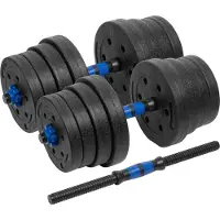 Rebel Bitumize verstelbare gewichten met bevestigingsstuk, 2 x 15 kg, diameter 28 mm, merk