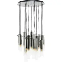 Brilliant 14-lichts hanglamp Glasini Ø 52cm