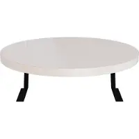 En.casa Dienblad armleuning Kuleskyd rond Ø34 cm creme []