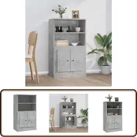 vidaXL Hoge kast 60x35,5x103,5 cm bewerkt hout betongrijs