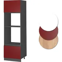 Vicco R-Line Magnetronkast – 60 cm J-vorm Rood
