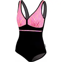 Beco zebra vibes badpak - C-cup - roze/oranje - maat 40