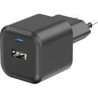 Swissten USB-C Oplader met 2 Poorten - 12W - Zwart