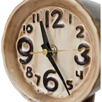 HK Living Retro keramische klok 23,5 cm Cream