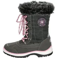 Lico Snowboots 'Lillesand' lichtgrijs / donkergrijs / lichtroze / zwart