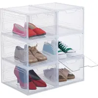 Relaxdays Schoenenkasten, 6x chaussures