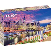 Enjoy Puzzle Puzzel Gent in schemering, België 1000 stuks 1 St