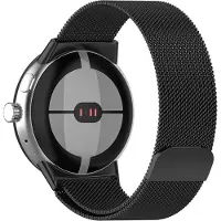 Strap-it Milanees bandje geschikt voor Google Pixel Watch 5 (41 mm) / 4 (41 mm) / 3 (41 mm) / 2 / 1 - Zwart