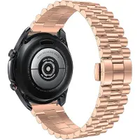 Strap-it Luxe presidential stalen band - geschikt voor Xiaomi Watch S1 (Active/Pro) / Watch 2 Pro / Watch S3 / Mi Watch / Amazfit Balance / Bip 5 - rosé goud