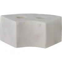 Bloomingville Florida kaarsenhouder 14,5x6x7,5 cm White marble