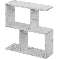 Skye Decor , moderne salontafel met Carrara-marmerlook, 60 x 60 x 20 cm | 100% melaminecoating op spaanplaat, 18 mm dik | Elegant design, draagvermogen: 20 kg, ideaal voor uw woning.