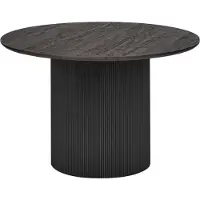 Beliani SHEHO - Eettafel - Zwart - 120 cm - MDF