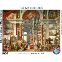 Eurographics Galerij met Uitzichten op het Moderne Rome Puzzel (1000 stukjes)