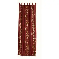 2lif Murcia plooiband gordijn rood goud 140x245cm