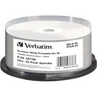 Verbatim Bd-r Sl 25gb 6x Sp Wide Printable No-id - Rohling