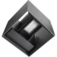 Nordlux wandlamp buiten | Up & Down | Milda Kubi | 3000K | IP44 | 4.9W | Antraciet