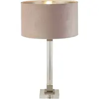 Searchlight Design Tafellamp Scarborough Goud Met Roze Kap