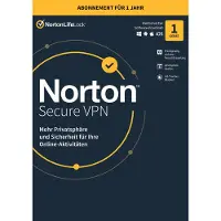 Norton Secure VPN - geen datalimiet [1 apparaat - 1 jaar] voor pc, MAC, mobiele apparaten