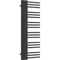 Neu.haus Handdoekradiator 'Kviteseid' met aansluitafstand van 50 mm, staal, 120 x 50 cm, zwart