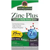 Natures Answer - Zink Plus - 60 vegetarische capsules