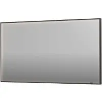 Ink Spiegel SP19 140x4x80 cm incl. direct LED-Verlichting Rondom en Spiegelverwarming Geborsteld Metal Black
