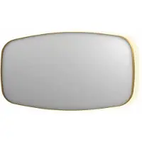 Ink Spiegel sp30 160x4x80 cm incl. Indirect led-verlichting rondom en spiegelverwarming geborsteld mat goud