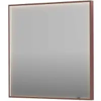 Ink Spiegel sp19 80x4x80 cm incl. Direct led-verlichting rondom en spiegelverwarming geborsteld koper