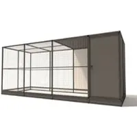 Glorenza Evi - Kattenren met sluis - Aluminium - Antraciet - 449x176x193 cm