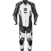 GMS GRC-1 Zwart Wit Grijs 1-Delig Motorpak Maat 56