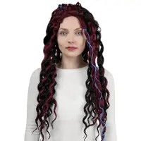 Maskworld Voodoo Priesteres Pruik - Kostuum pruik voor carnaval