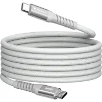 Verbatim Sync & Charge USB-C naar USB-C 60 W magnetische kabel 120 cm - grijs