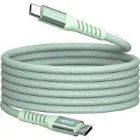 Ginza.se Sync&Charge 100W, 120 cm, USB-C/USB-C, magnetisch, groen, modelnummer 31855