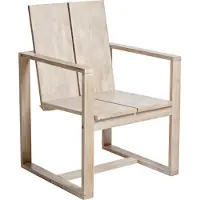 Beliani AZZANELLO - Tuinstoel set van 6 - Gebroken wit - Acaciahout