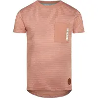 Koko Noko T-shirt oranje Jongens Katoen Ronde hals Streep - maat 134