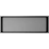 Guido Gusto Gun metal RVS Inbouwnis met tegelflens 30x90x7cm