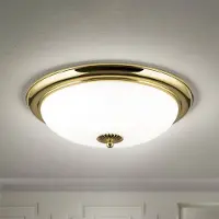 Orion Plafondlamp Empire, dimbaar, messing / goud, Woon-/ Eetkamer, metaal, Antiek, plafondlamp