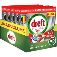 Dreft Vaatwastabletten Platinum Plus All In One 150 Stuks