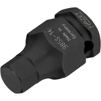 Hazet Krachtdopsleutelbit 985S-14 · 1/2 inch (12,5 mm) vierkant hol · Binnen-zeskant-profiel · SW 14 mm